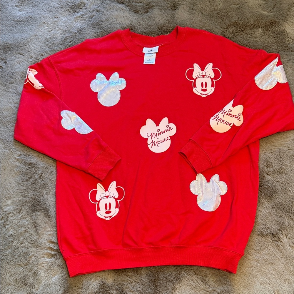 Disney Red Minnie Mouse Sweatshirt